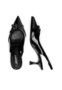 Jenny - JENNY Czółenka LH24013-2 Czarny. Kolor: czarny. Materiał: syntetyk, materiał #7