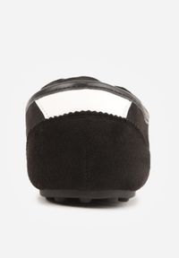 Born2be - Czarne Sneakersy z Imitacji Zamszu w Stylu Kultowych Tenisówek Aelliana. Okazja: na co dzień. Kolor: czarny. Materiał: zamsz. Szerokość cholewki: normalna #9