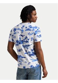 Polo Ralph Lauren T-Shirt 710963814001 Niebieski Custom Slim Fit. Typ kołnierza: polo. Kolor: niebieski. Materiał: bawełna