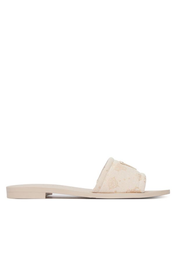 Guess Klapki FLJELS FAL03 Kremowy. Kolor: kremowy. Materiał: materiał