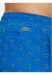 Lacoste Szorty kąpielowe MH7188 Niebieski Regular Fit. Kolor: niebieski. Materiał: syntetyk