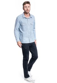 Lee - KOSZULA MĘSKA LEE WORKWEAR OVERSHIRT SUMMER WASH L68DIWES. Kolor: niebieski #3