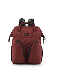 Peterson - Plecak mommy bag Himawari 1208 czerwony. Kolor: czerwony. Materiał: poliester