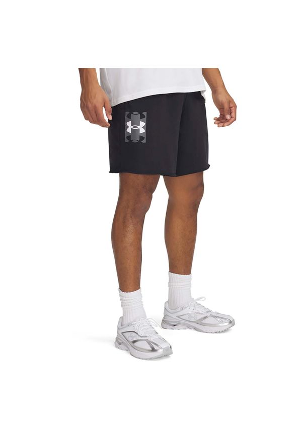 Spodenki Under Armour Ua Rival Terrylogo8inshort Dorosłych. Kolor: czarny. Długość: krótkie. Sport: bieganie