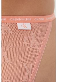 Calvin Klein Underwear figi CK One kolor pomarańczowy transparentne. Kolor: pomarańczowy #2