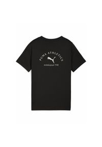 Puma - Młodzieżowa koszulka PUMA Class z grafiką PUMA Black. Kolor: czarny. Sport: joga i pilates