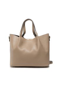 Creole Torebka K11251 Beżowy. Kolor: beżowy. Materiał: skórzane #1