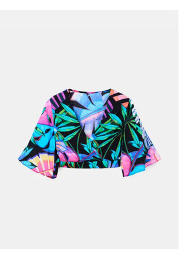Desigual Bluzka 23SWMW09 Kolorowy Regular Fit. Materiał: wiskoza. Wzór: kolorowy