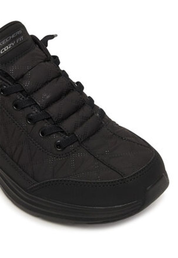 skechers - Skechers Sneakersy Contour Foam - Cozy Fit 150404/BBK Czarny. Kolor: czarny. Materiał: materiał