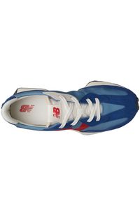 Buty dziecięce New Balance GS327VD – niebieskie. Okazja: na co dzień. Kolor: niebieski. Materiał: guma, materiał, syntetyk. Szerokość cholewki: normalna #4