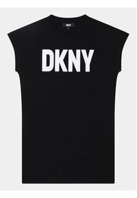 DKNY Sukienka codzienna D32898 D Czarny Regular Fit. Okazja: na co dzień. Kolor: czarny. Materiał: syntetyk. Typ sukienki: proste. Styl: casual #5