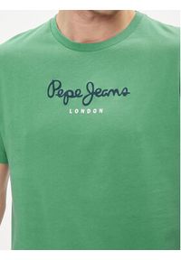 Pepe Jeans T-Shirt Eggo N PM508208 Zielony Regular Fit. Kolor: zielony. Materiał: bawełna