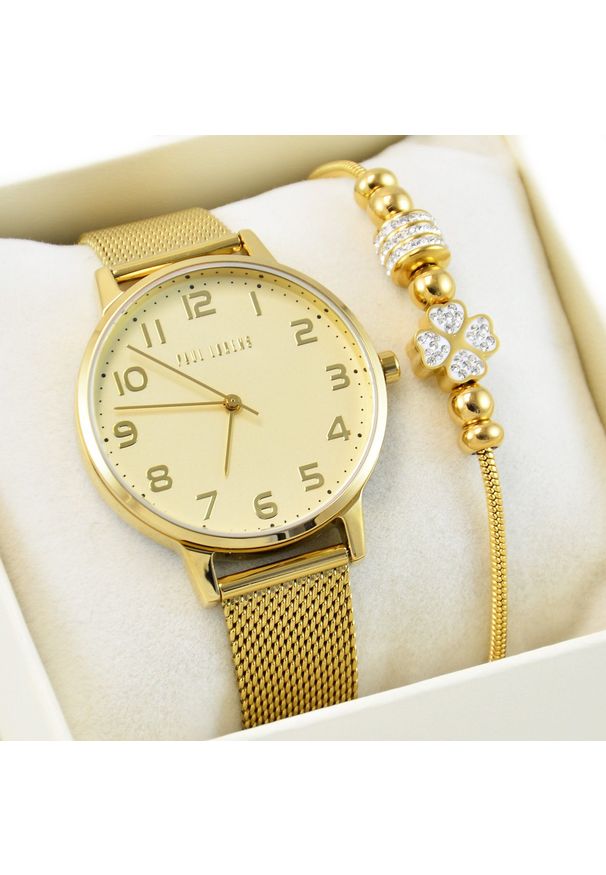 Zegarek Paul Lorens Zestaw damski zegarek ELNINO 11715B2-4D1 + bransoletka