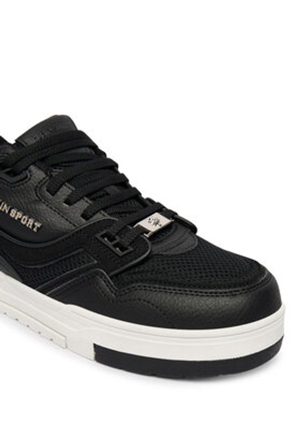 Plein Sport Sneakersy SAFS USC0845 STE003N Czarny. Kolor: czarny. Materiał: skóra