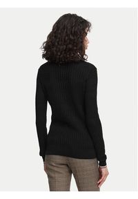 Beverly Hills Polo Club Sweter P-SS26W-M537390BLK Czarny Regular Fit. Typ kołnierza: polo. Kolor: czarny. Materiał: bawełna #5