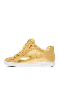 DC Shoes Sneakersy EO-COURT GRAFFIK DC01662116 Złoty. Kolor: złoty. Materiał: skóra, syntetyk #2