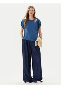 United Colors of Benetton - United Colors Of Benetton Bluzka 3J5CD109V Granatowy Relaxed Fit. Kolor: niebieski. Materiał: bawełna #4