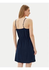 Vero Moda Sukienka letnia Mymilo 10303689 Granatowy Regular Fit. Kolor: niebieski. Materiał: wiskoza. Sezon: lato #3