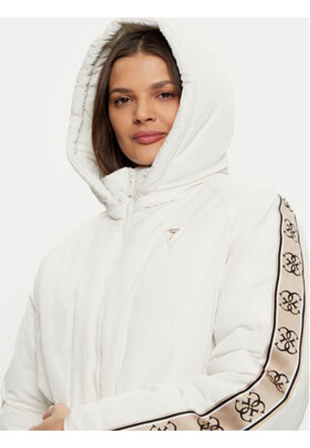 Guess Kurtka przejściowa V4BL07 WGMX2 Écru Regular Fit. Materiał: syntetyk