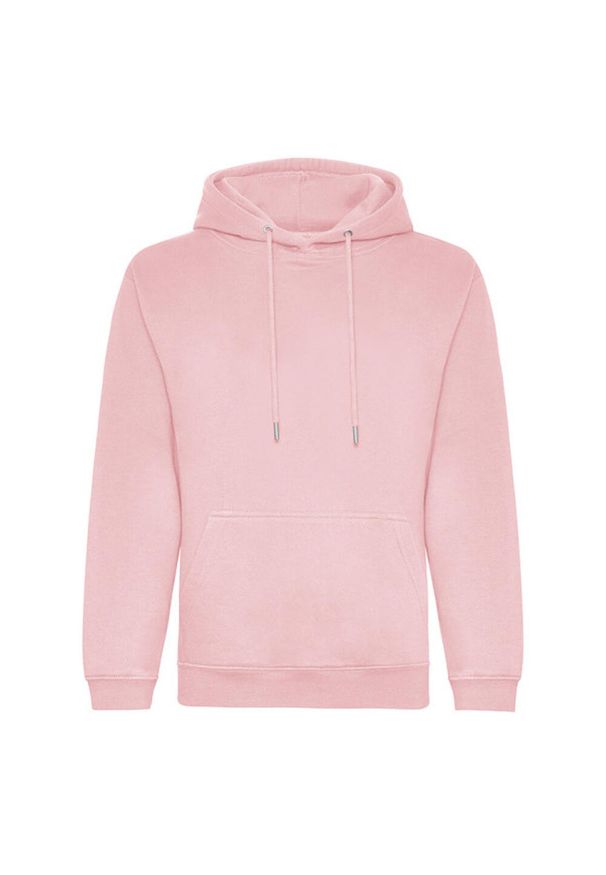 AWDIS - Organiczna Bluza Z Kapturem Unisex Dla Dorosłych. Typ kołnierza: kaptur. Kolor: różowy