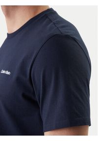 Calvin Klein T-Shirt Micro Logo LV04LC255G Granatowy Regular Fit. Kolor: niebieski. Materiał: bawełna #2
