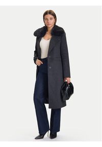 Guess Płaszcz wełniany W5BL19 W2642 Szary Regular Fit. Kolor: szary. Materiał: syntetyk #5