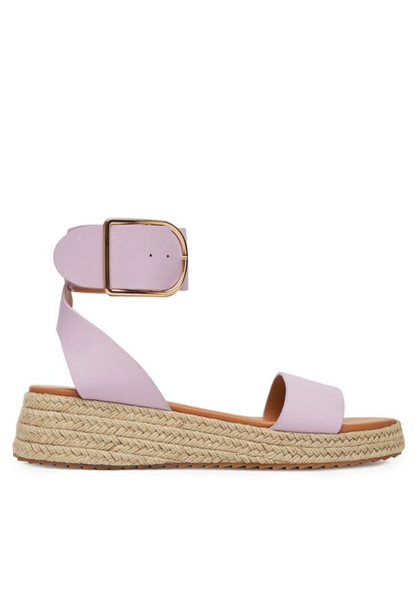 DeeZee Espadryle QS276-1 Fioletowy. Kolor: fioletowy. Materiał: materiał, syntetyk