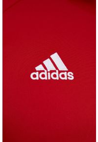 adidas Performance bluza męska kolor czerwony gładka. Kolor: czerwony. Materiał: tkanina. Wzór: gładki