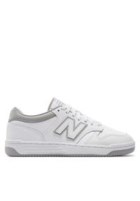 New Balance Sneakersy BB480LGM Biały. Kolor: biały. Materiał: skóra