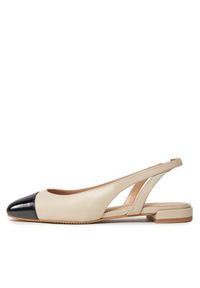 Stuart Weitzman Sandały Sleek Slingback SC667 Écru. Materiał: skóra