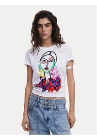 Desigual T-Shirt Misuri 25SWTKA9 Biały Regular Fit. Kolor: biały. Materiał: bawełna