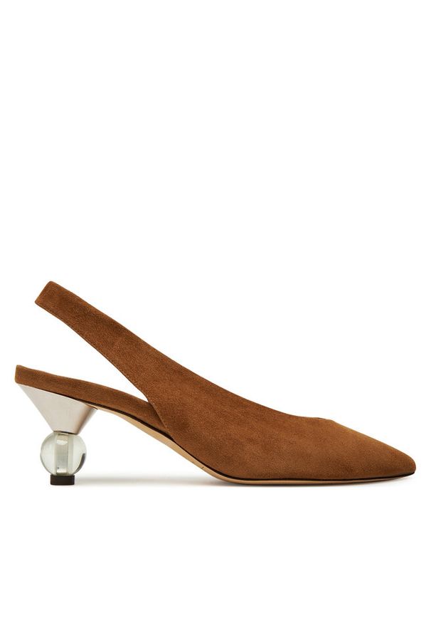 Czółenka Weekend Max Mara. Kolor: brązowy