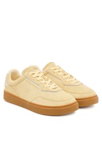TOMMY HILFIGER - Tommy Hilfiger Sneakersy Casual FW0FW08898 Żółty. Okazja: na co dzień. Kolor: żółty. Materiał: skóra, zamsz #3