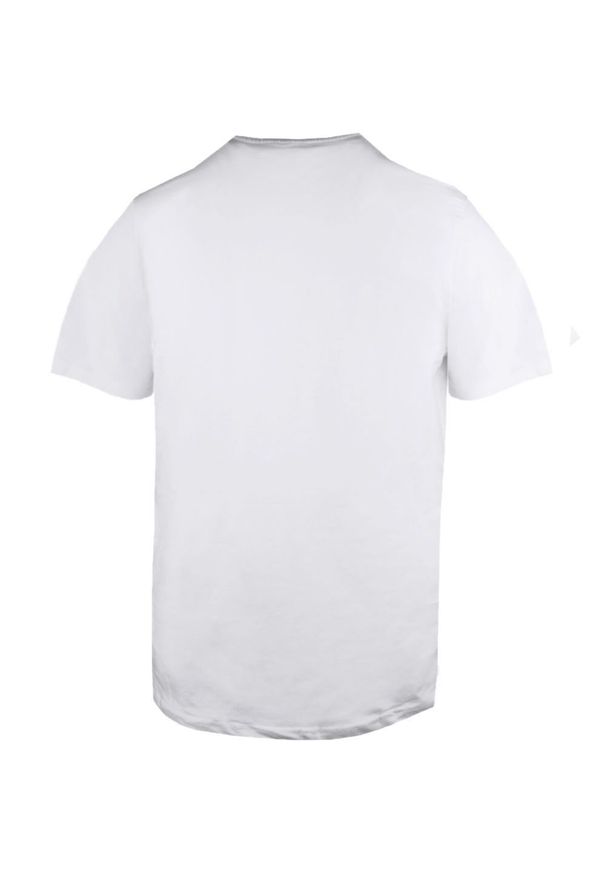 Koszulka Męska (T-Shirt) - Pako Jeans - Biała, Dekolt V-Neck (Serek). Okazja: na co dzień. Kolor: biały. Materiał: bawełna. Styl: casual