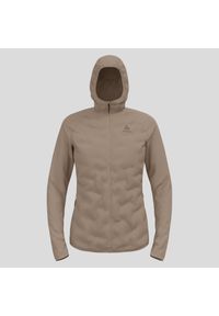 Odlo - Kurtka hybrydowa damska ODLO Zeroweight Insulator Mid Layer Hoody Full Zip. Kolor: beżowy. Sezon: zima. Sport: narciarstwo #1