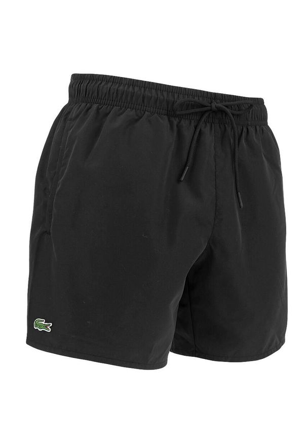 Lacoste Model Short Sleeved Ribbed Collar Kolor Czarny. Kolor: czarny. Materiał: tkanina