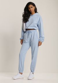 Renee - Niebieskie Spodnie Doriashell. Kolor: niebieski. Materiał: dresówka #2
