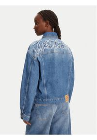 Just Cavalli Kurtka jeansowa 78PAS4O3 Niebieski Regular Fit. Kolor: niebieski. Materiał: bawełna