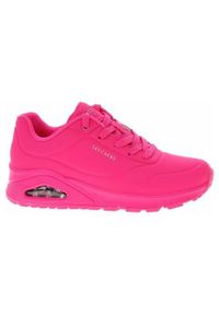 skechers - Buty do chodzenia damskie Skechers Uno Night Shades. Zapięcie: sznurówki. Kolor: różowy. Materiał: materiał, syntetyk. Szerokość cholewki: normalna. Sport: turystyka piesza