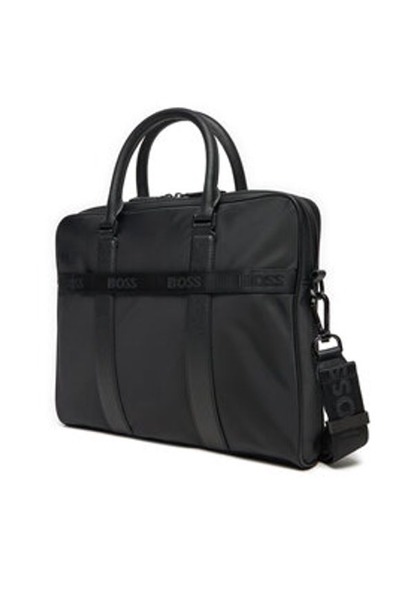 BOSS - Boss Torba na laptopa Icon 50523484 Czarny. Kolor: czarny. Materiał: materiał