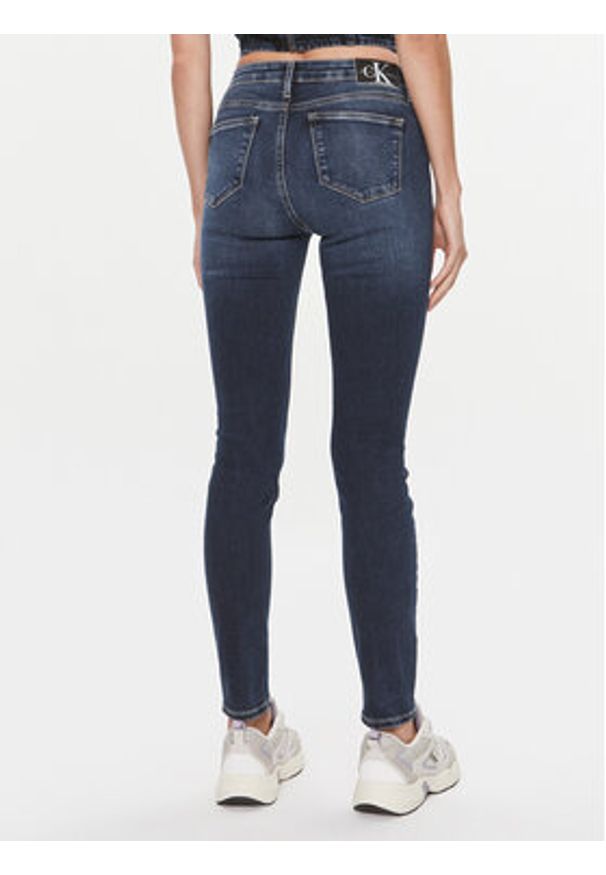 Calvin Klein Jeans Jeansy J20J222445 Granatowy Skinny Fit. Kolor: niebieski