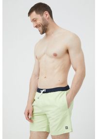 Tom Tailor szorty kąpielowe kolor zielony. Kolor: zielony. Materiał: materiał, tkanina