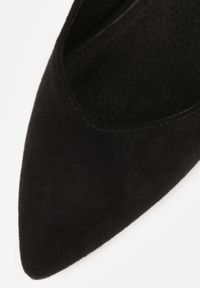 Born2be - Czarne Klasyczne Czółenka na Szpilce ze Skórzaną Wkładką z Noskiem w Szpic Mairina. Okazja: do pracy. Kolor: czarny. Materiał: skóra. Obcas: na szpilce. Styl: klasyczny #9