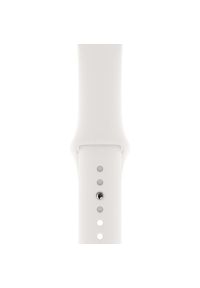 APPLE Watch 4 Cellular 40mm (Srebrny z opaską sportową w kolorze białym). Kolor: srebrny, wielokolorowy, biały. Styl: sportowy #3