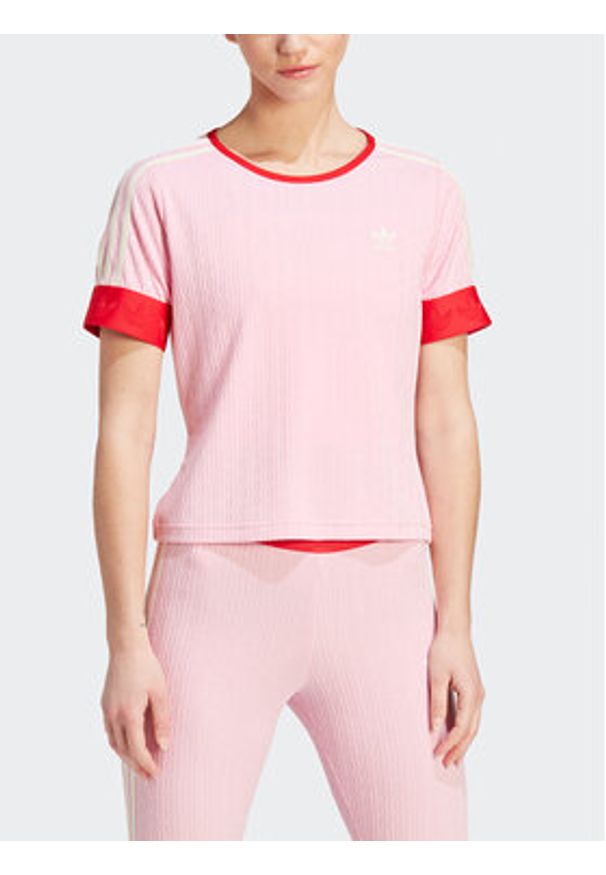Adidas - adidas T-Shirt IK7845 Różowy. Kolor: różowy. Materiał: syntetyk