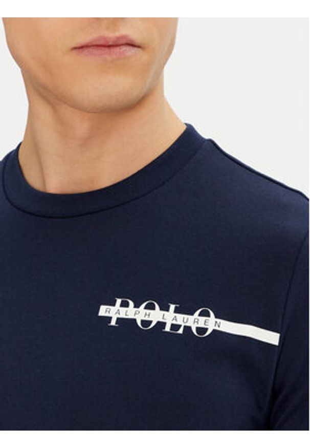 Polo Ralph Lauren T-Shirt 714962528005 Granatowy Regular Fit. Typ kołnierza: polo. Kolor: niebieski. Materiał: syntetyk