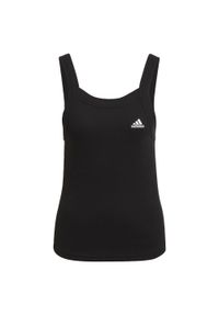 Biustonosz sportowy damski Adidas Yoga Tank. Kolor: czarny