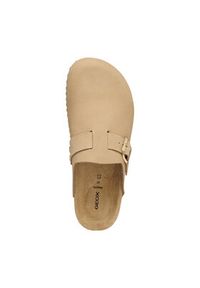 Geox Klapki D Brionia D65LSA 00032 C6738 Beżowy. Kolor: beżowy. Materiał: skóra, nubuk #6