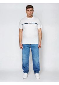 Big-Star - Koszulka męska z nadrukiem biała Lexor 100. Okazja: na co dzień. Kolor: biały. Materiał: dzianina, dresówka, materiał. Wzór: nadruk. Styl: casual, klasyczny, sportowy #7