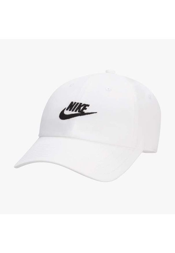 Czapka Nike Club Unstructured Futura Wash Cap, Dla obu płci. Kolor: czarny, biały, wielokolorowy. Materiał: bawełna, materiał. Styl: sportowy